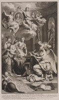 KG 11600
<br/>
Titelblad van de 'Annalen van de Franse monarchie'
<br/>
<em>Picart, Bernard (1673-1733)</em>
